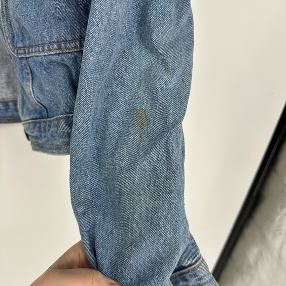 Vintage Jordache Jean Jacket Denim Crop GUC medium - Picture 5 of 7